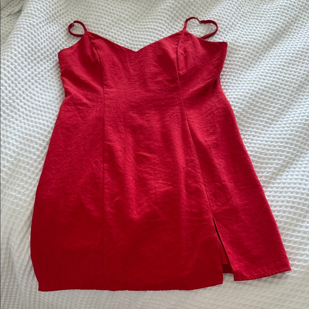 Forever 21 Red Mini Cami Dress with slit
